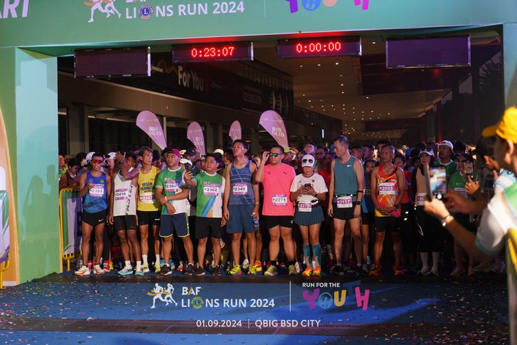 Race photo from BAF LIONS RUN 2024