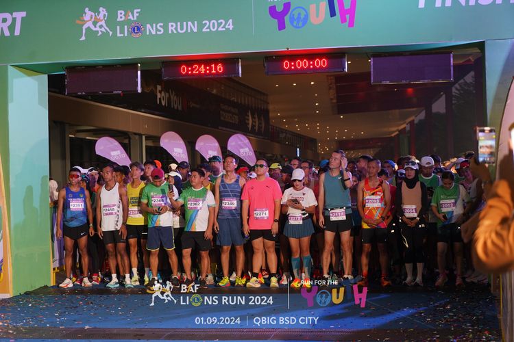 Race photo from BAF LIONS RUN 2024