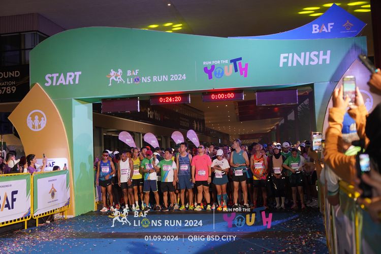 Race photo from BAF LIONS RUN 2024