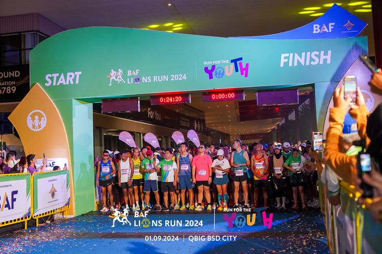 Race photo from BAF LIONS RUN 2024