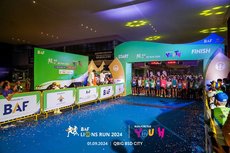 Race photo from BAF LIONS RUN 2024