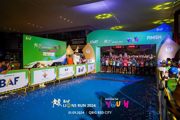 Race photo from BAF LIONS RUN 2024