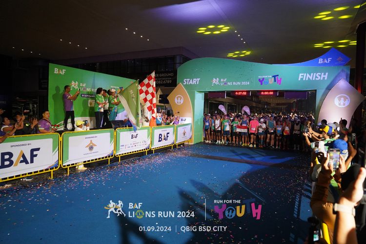 Race photo from BAF LIONS RUN 2024