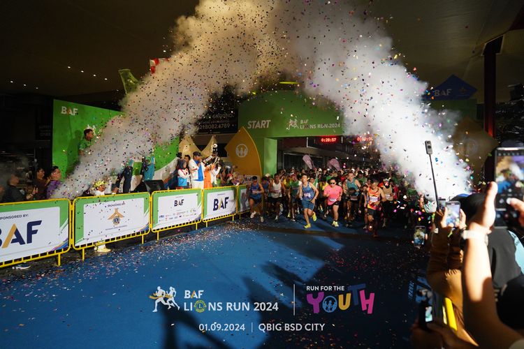 Race photo from BAF LIONS RUN 2024