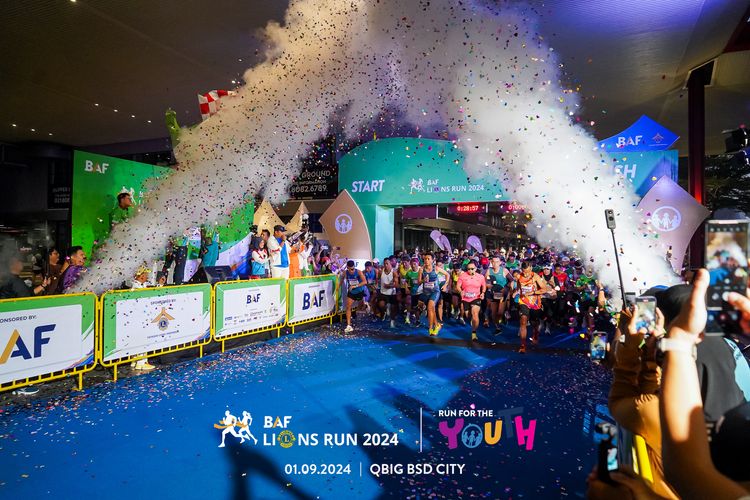 Race photo from BAF LIONS RUN 2024