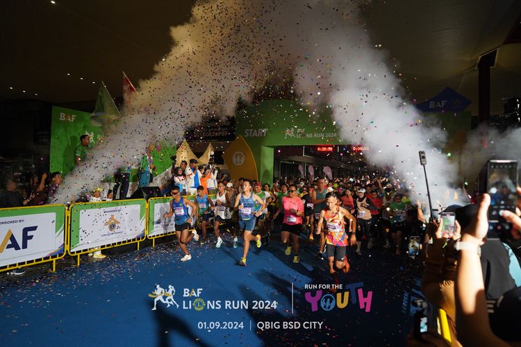 Race photo from BAF LIONS RUN 2024