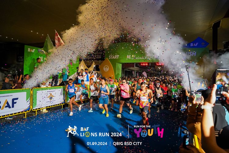 Race photo from BAF LIONS RUN 2024
