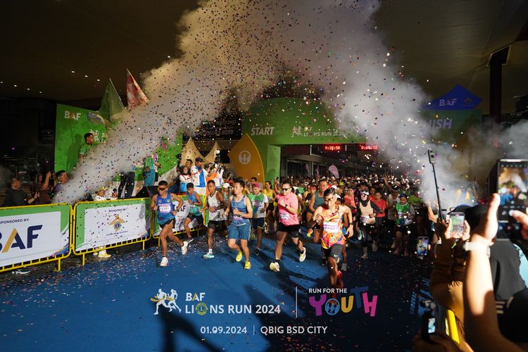 Race photo from BAF LIONS RUN 2024