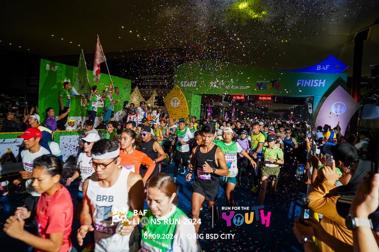 Race photo from BAF LIONS RUN 2024