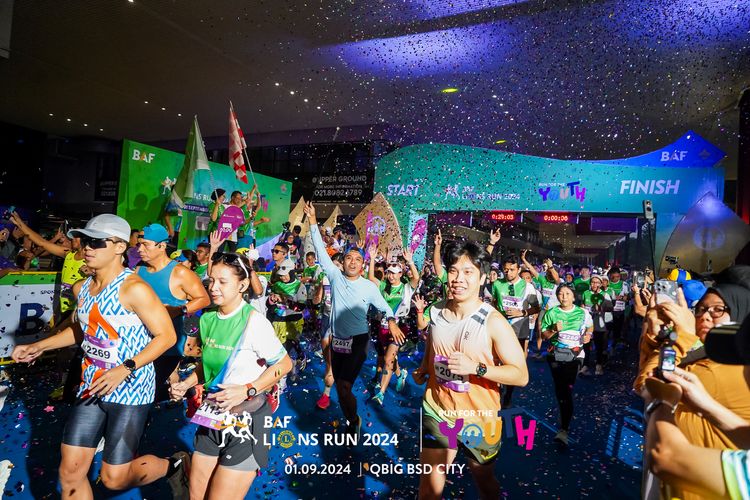 Race photo from BAF LIONS RUN 2024