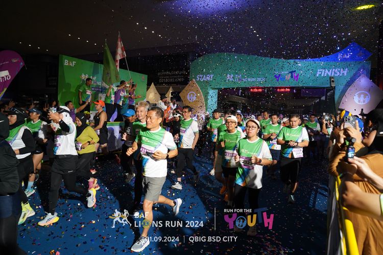 Race photo from BAF LIONS RUN 2024