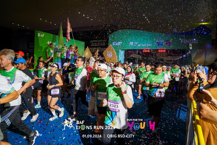 Race photo from BAF LIONS RUN 2024