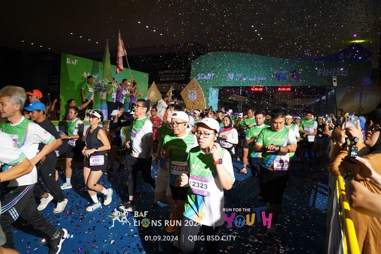 Race photo from BAF LIONS RUN 2024