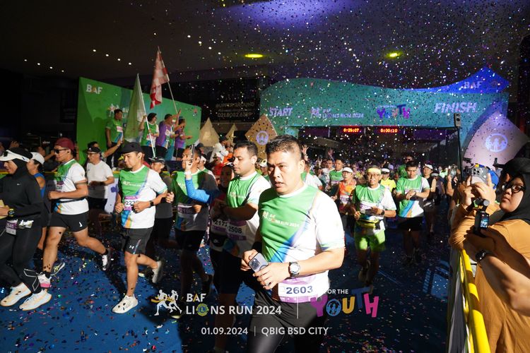 Race photo from BAF LIONS RUN 2024