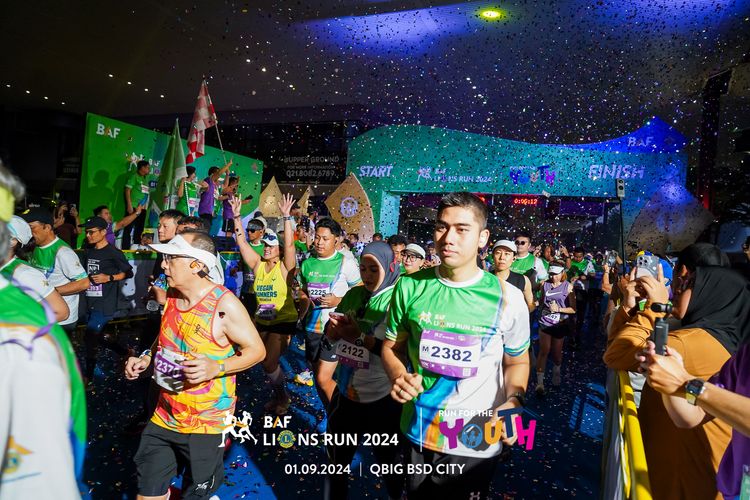 Race photo from BAF LIONS RUN 2024