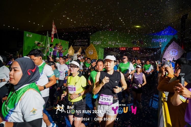 Race photo from BAF LIONS RUN 2024