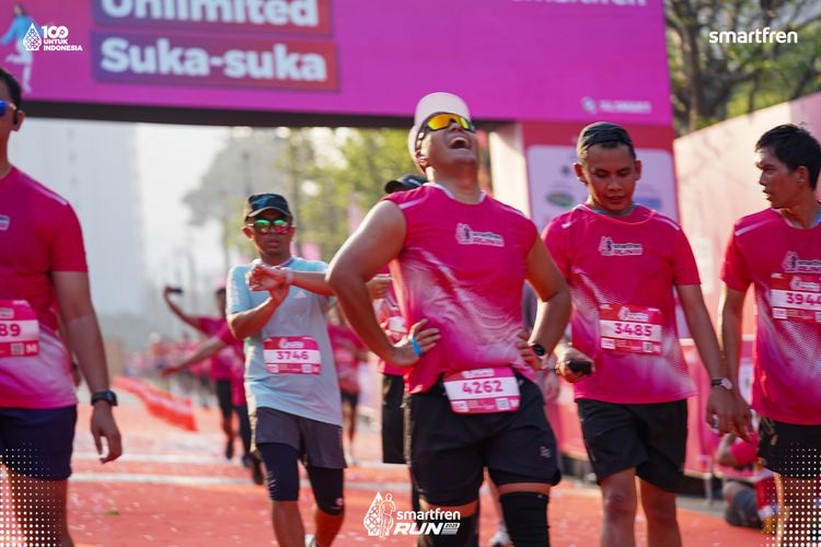 Race photo from Smartfren Run 2025 