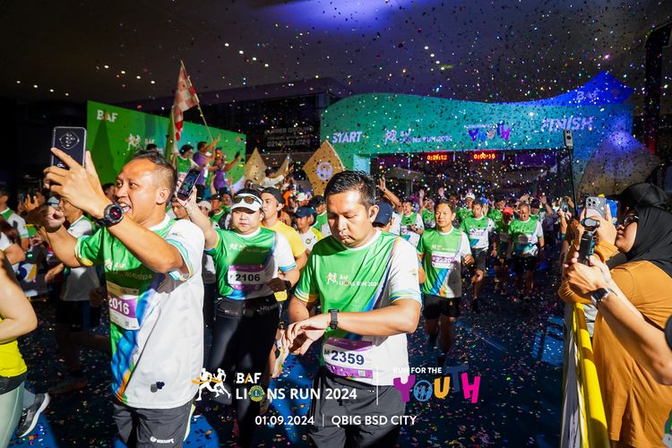 Race photo from BAF LIONS RUN 2024
