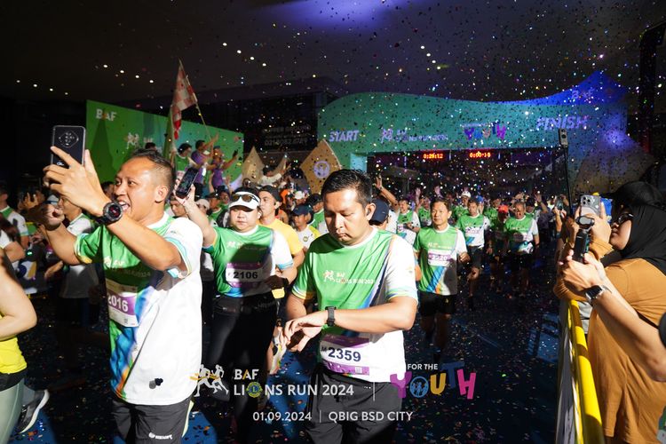 Race photo from BAF LIONS RUN 2024