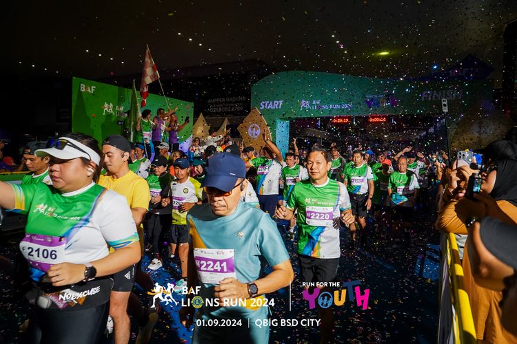 Race photo from BAF LIONS RUN 2024