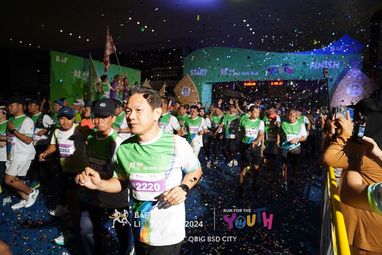 Race photo from BAF LIONS RUN 2024