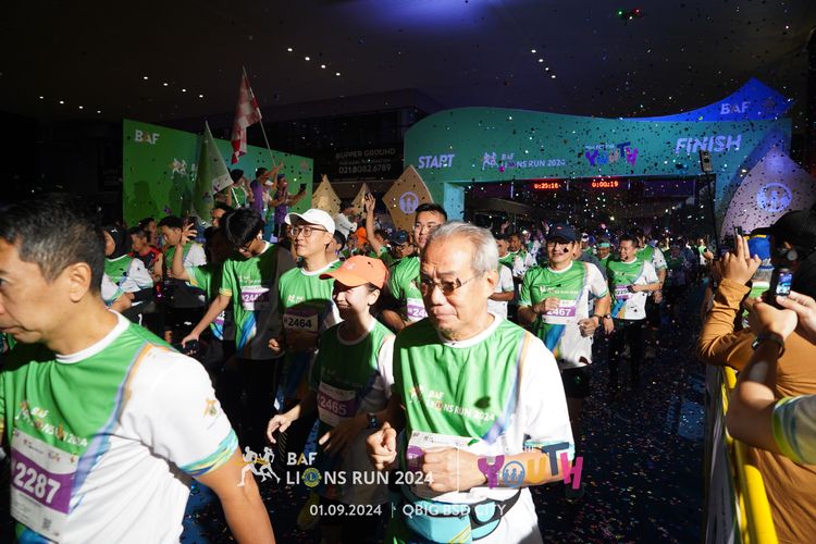 Race photo from BAF LIONS RUN 2024