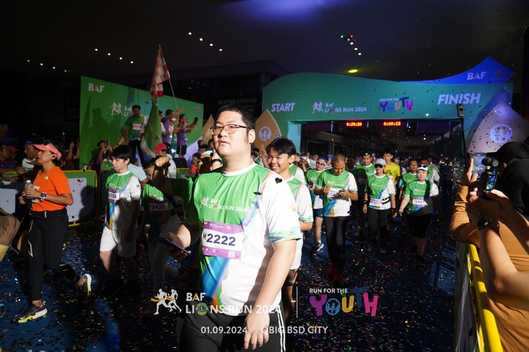 Race photo from BAF LIONS RUN 2024