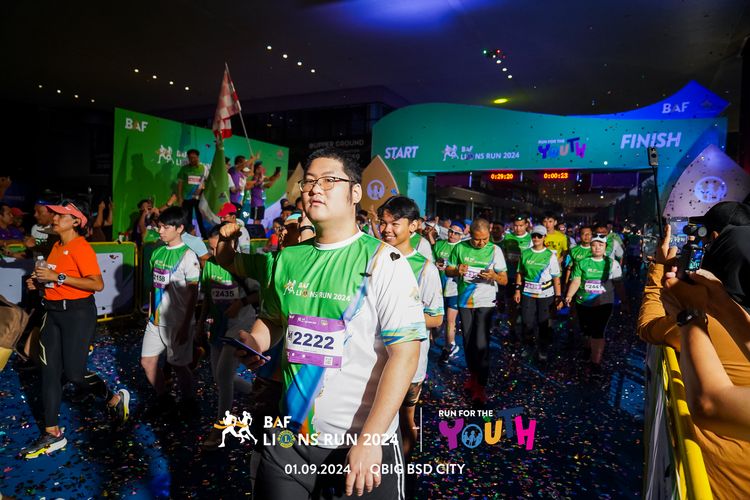 Race photo from BAF LIONS RUN 2024