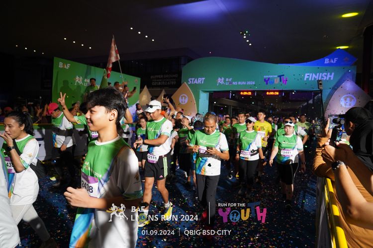 Race photo from BAF LIONS RUN 2024
