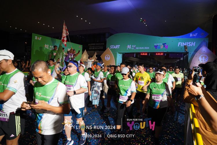 Race photo from BAF LIONS RUN 2024