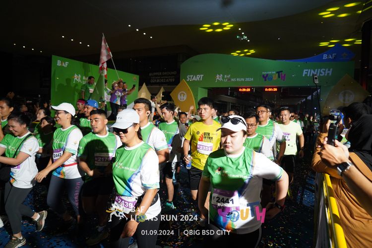Race photo from BAF LIONS RUN 2024