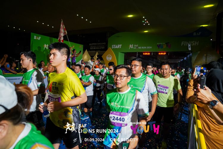 Race photo from BAF LIONS RUN 2024