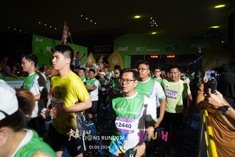 Race photo from BAF LIONS RUN 2024