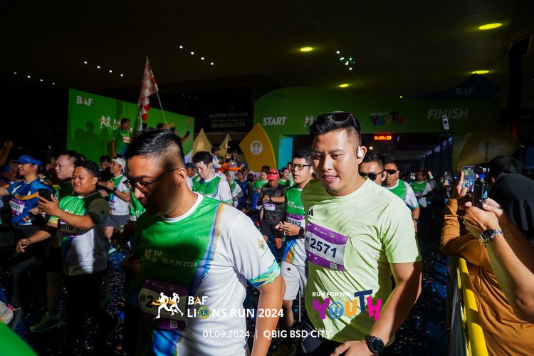 Race photo from BAF LIONS RUN 2024