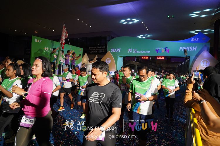 Race photo from BAF LIONS RUN 2024