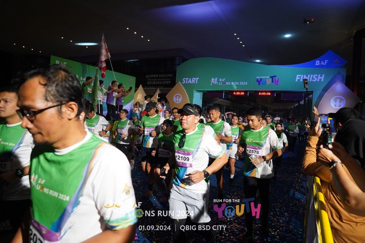 Race photo from BAF LIONS RUN 2024