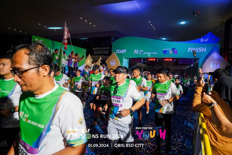 Race photo from BAF LIONS RUN 2024