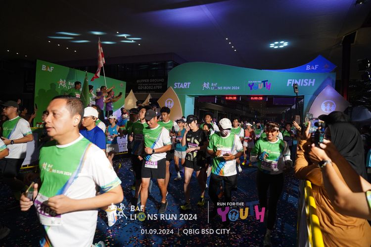 Race photo from BAF LIONS RUN 2024