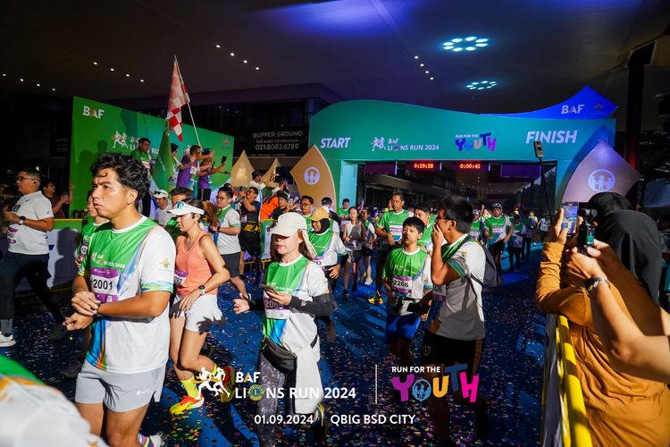 Race photo from BAF LIONS RUN 2024