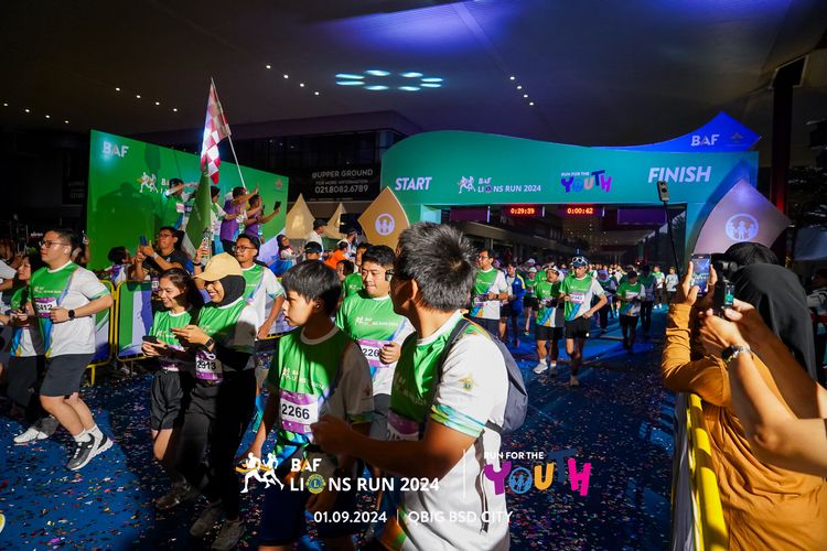 Race photo from BAF LIONS RUN 2024