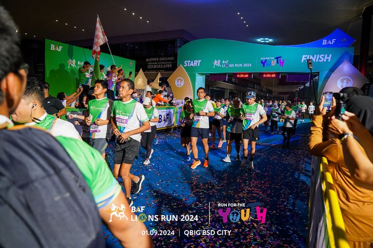 Race photo from BAF LIONS RUN 2024