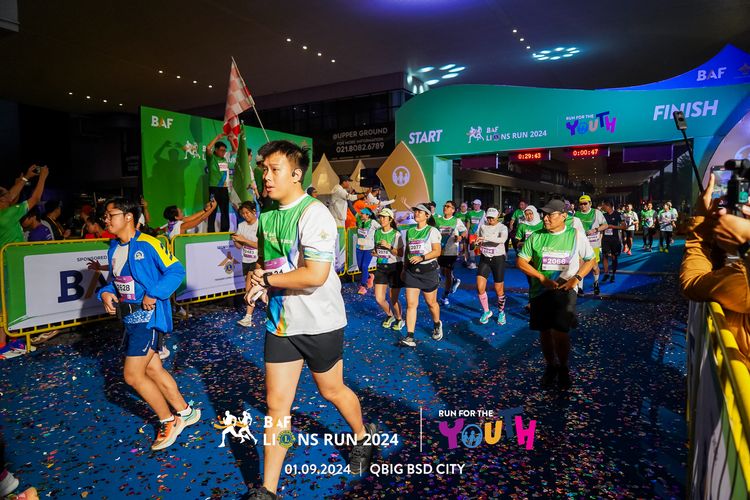 Race photo from BAF LIONS RUN 2024
