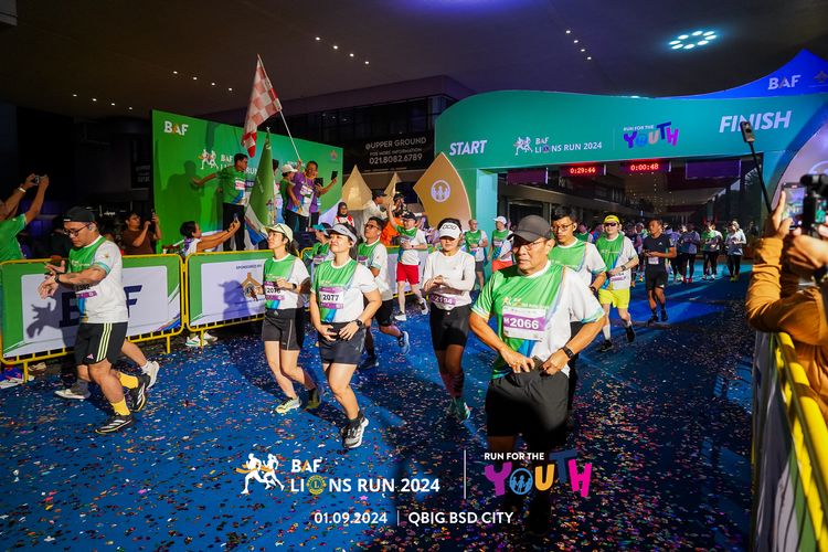 Race photo from BAF LIONS RUN 2024