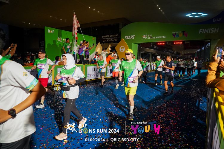 Race photo from BAF LIONS RUN 2024