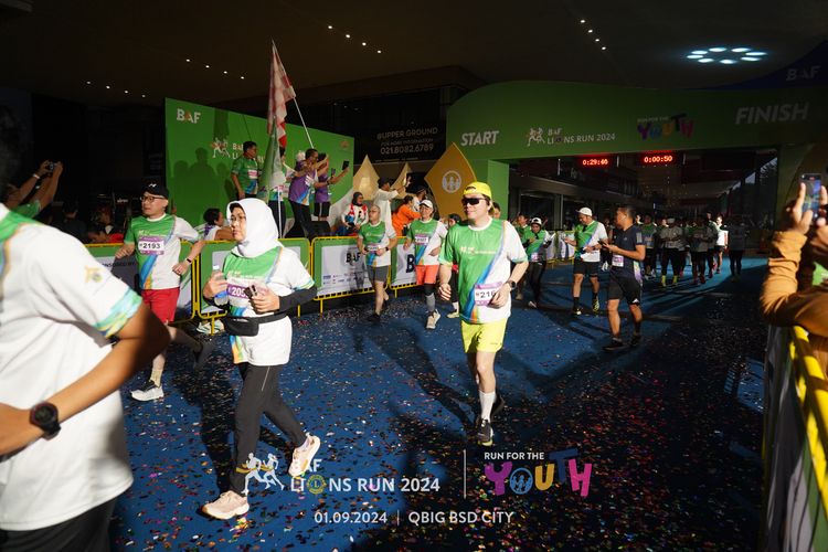 Race photo from BAF LIONS RUN 2024