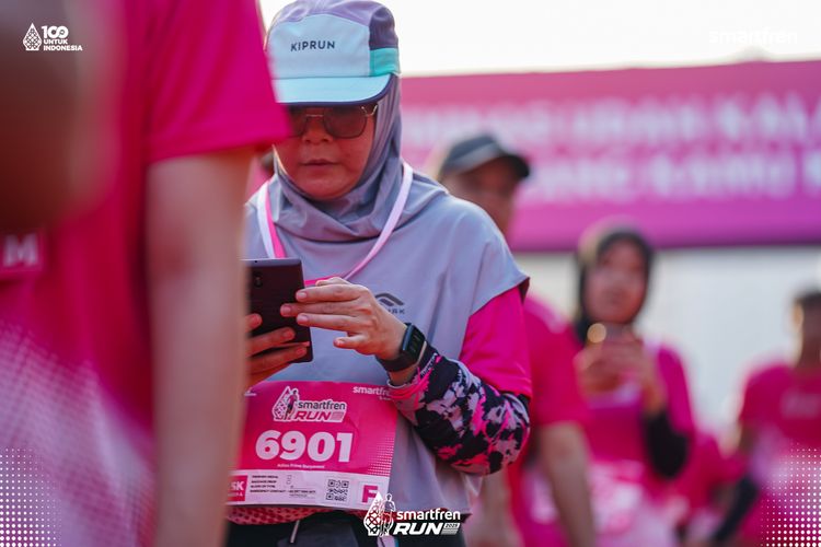 Race photo from Smartfren Run 2025 