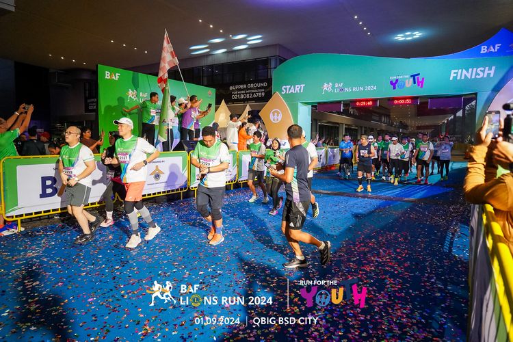 Race photo from BAF LIONS RUN 2024