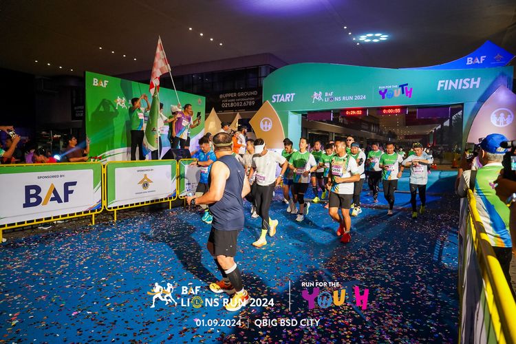 Race photo from BAF LIONS RUN 2024