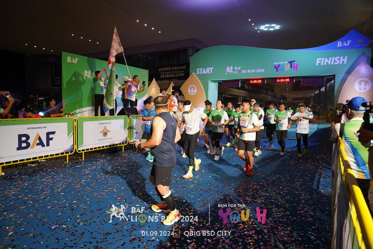 Race photo from BAF LIONS RUN 2024