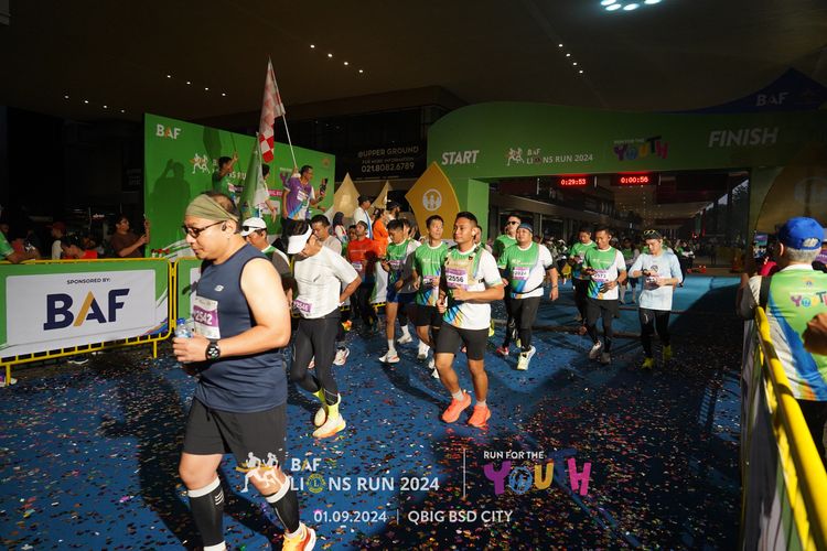 Race photo from BAF LIONS RUN 2024